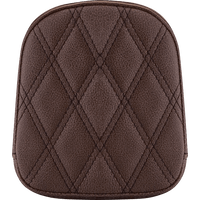 SADDLEMEN Sissy Bar Pad Lattice Stitched Brown FL '99-'22 040745