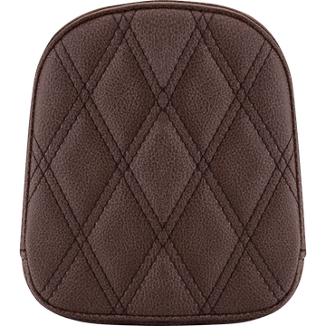 SADDLEMEN Sissy Bar Pad Lattice Stitched Brown FL '99-'22 040745