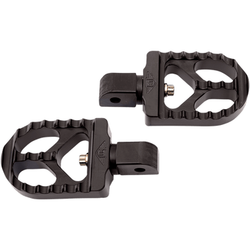 JOKER MACHINE Serrated Footpegs Black Short 08577B