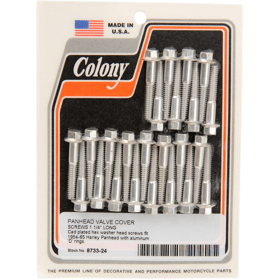 COLONY Screws Valve Cover Cadmium