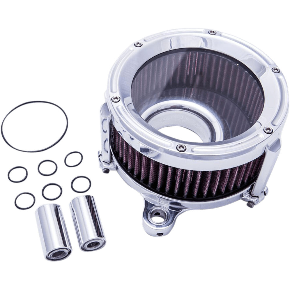 TRASK Assault Charge High-Flow Air Cleaner Chrome TM1021CH