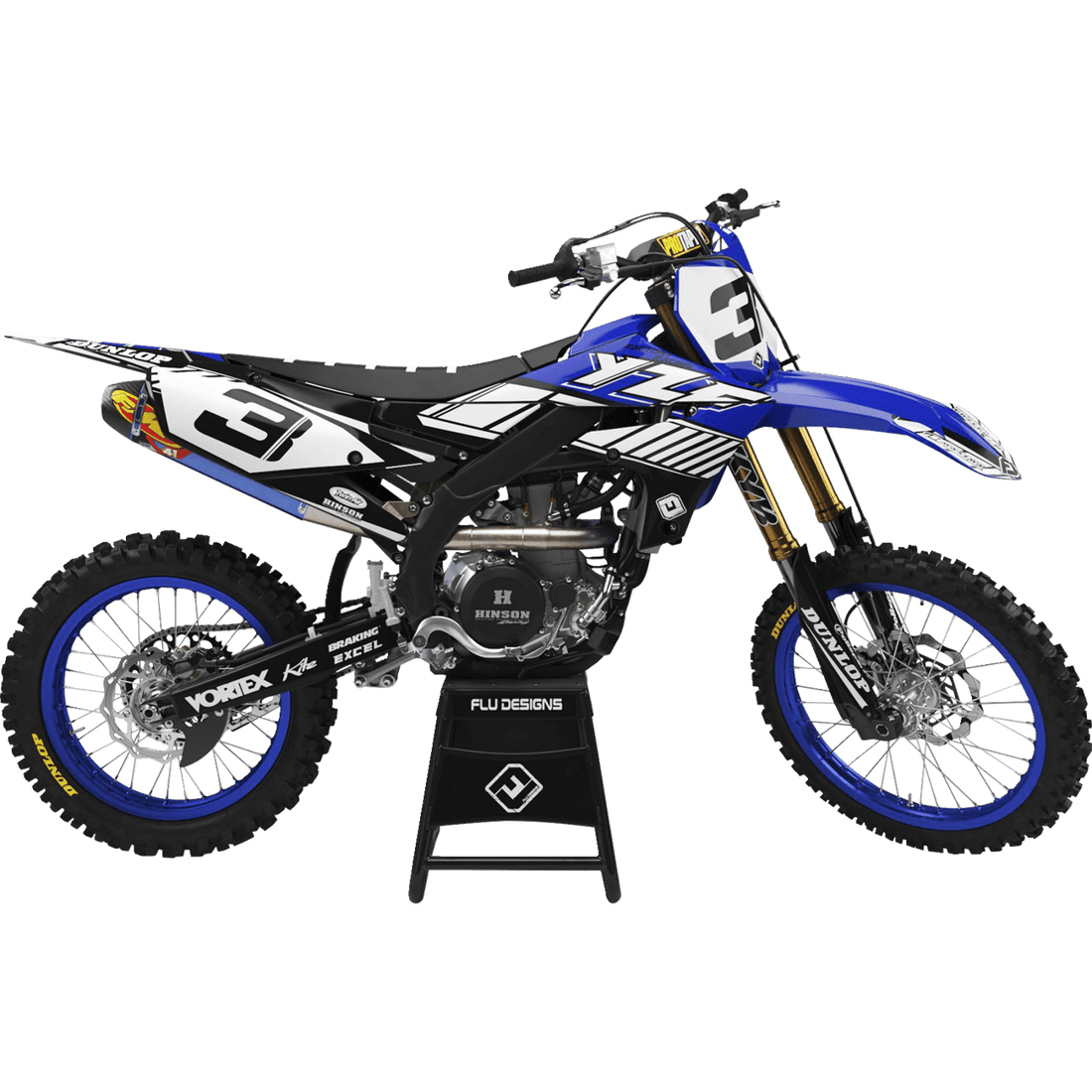 FLU DESIGNS INC. PTS 6 Graphic Kit YZ 125/250 31181