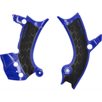 ACERBIS X-Grip Frame Guards Blue/Black YZ 250F/450F