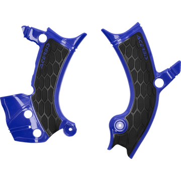 ACERBIS X-Grip Frame Guards Blue/Black YZ 250F/450F