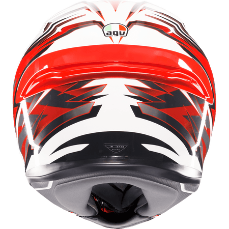 AGV K6 S Helmet Reeval White/Red/Gray Medium 2118395002023M