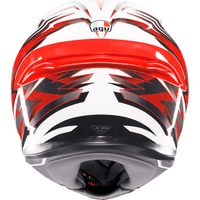 AGV K6 S Helmet Reeval White/Red/Gray Large 2118395002023L