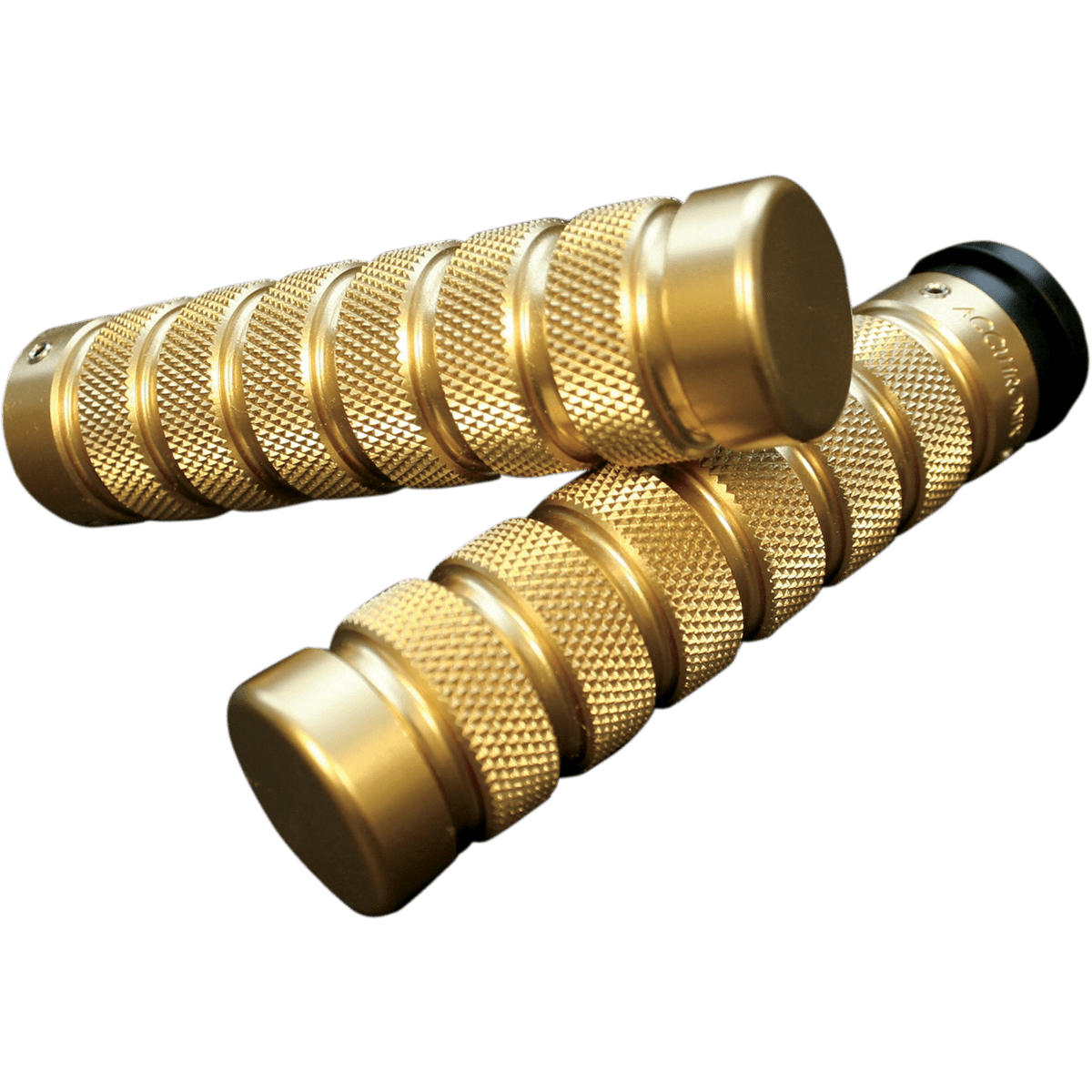 ACCUTRONIX Grips Knurled Notched TBW Brass GR101KN5