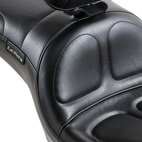 LE PERA Maverick Seat with Backrest Stitched Black FLD/FXD '06-'17 LK970BR