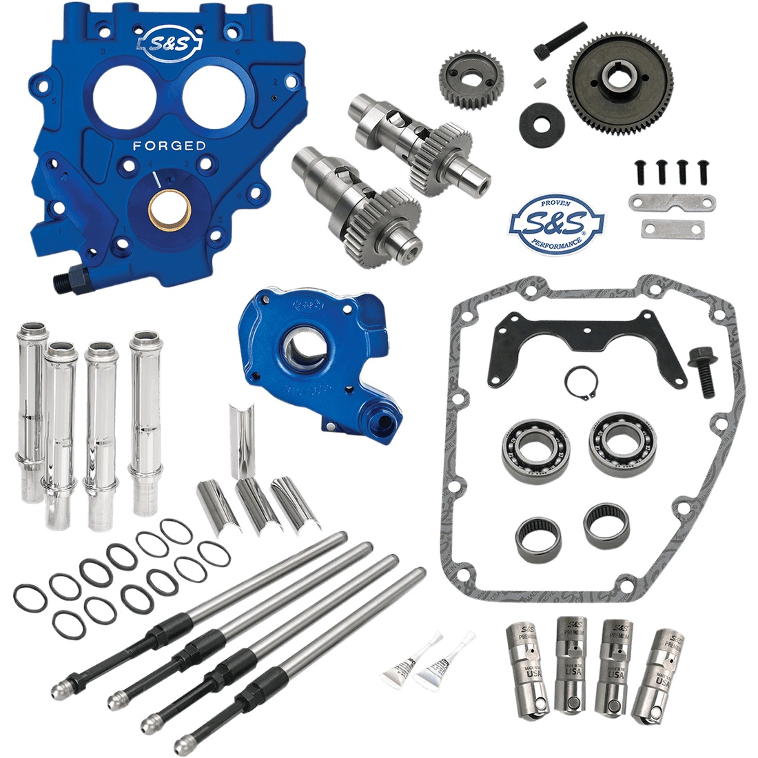 S&S CYCLE Cam Chest with Plate Kit 551GE Easy Start Cams Twin Cam 3100812