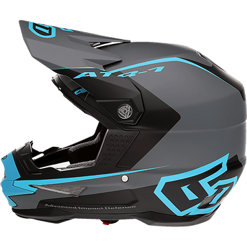 6D HELMETS ATR-1 Helmet Stealth Cyan Medium 104626