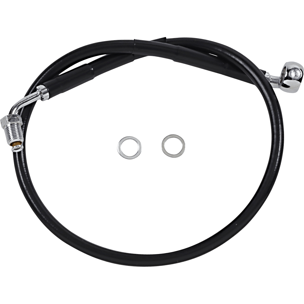 DRAG SPECIALTIES Brake Line +2" Black '18-'21 Softail