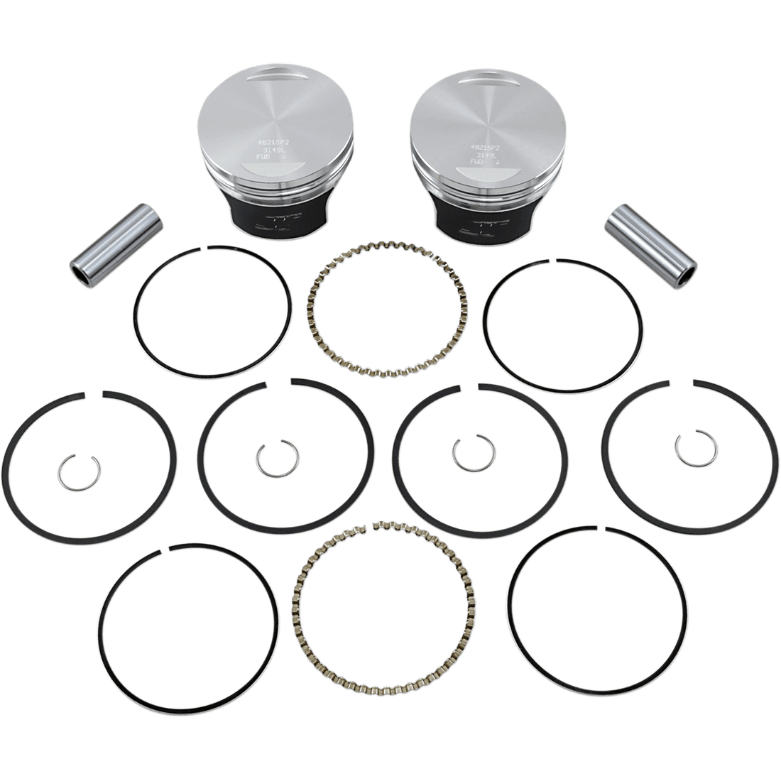 WISECO Tracker™ Series Piston Kit 3.518" 1340 cc 80 Cubic Inch +0.020" Evolution