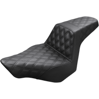 SADDLEMEN Step-Up Seat Full Lattice Stitch Black FXSB 81327175