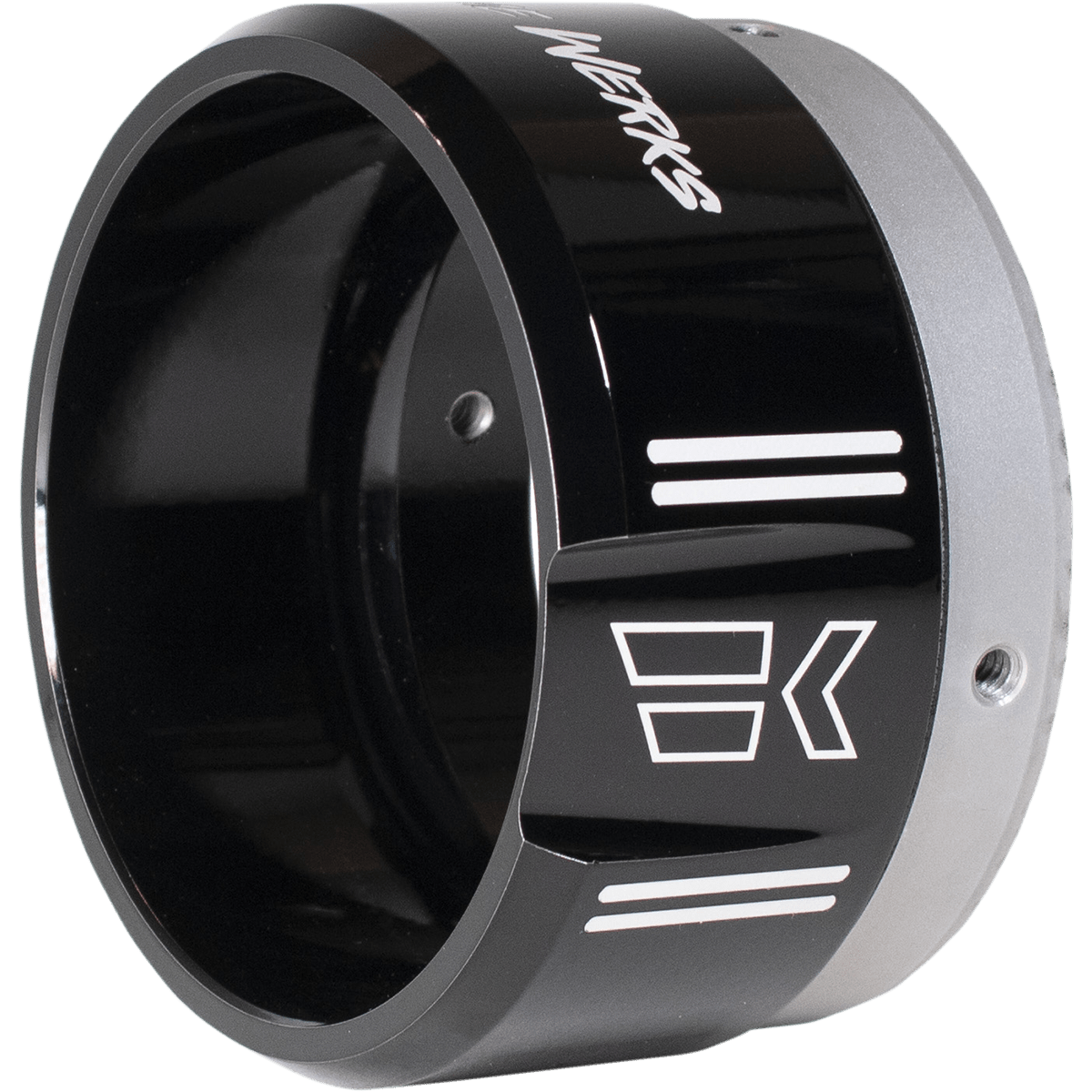 KHROME WERKS 4-1/2" Klassic Tip Right Black Powdercoat 200659P