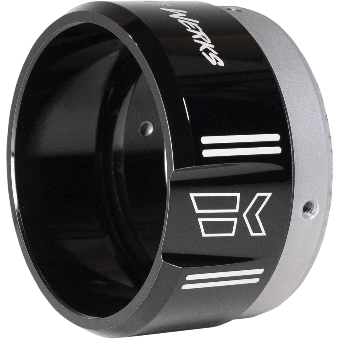 KHROME WERKS 4-1/2" Klassic Tip Right Black Powdercoat 200659P