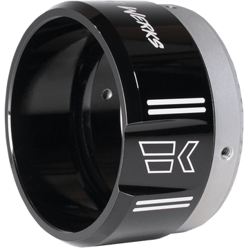 KHROME WERKS 4-1/2" Klassic Tip Right Black Powdercoat 200659P