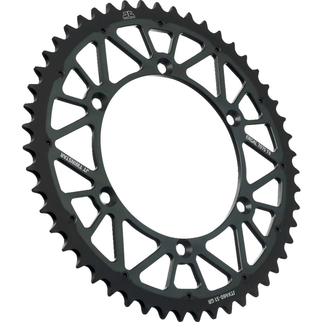 JT SPROCKETS Steel Rear Sprocket Graphite 51 Tooth