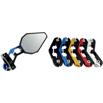 DRIVEN RACING D-Axis Bar-End Mirror Blue DXMBL