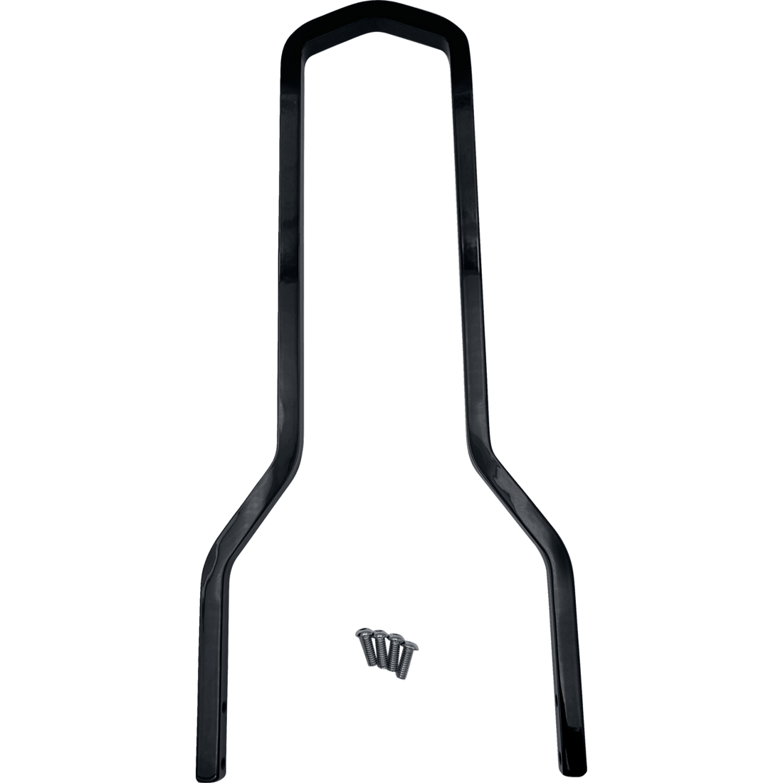 DRAG SPECIALTIES Round Sissy Bar Black 14.75"H x 8.75"W