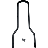 DRAG SPECIALTIES Round Sissy Bar Black 14.75"H x 8.75"W