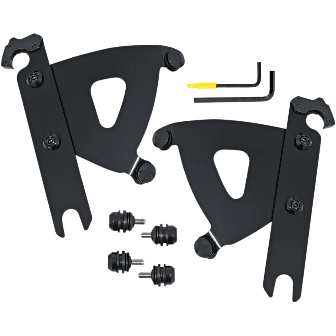 MEMPHIS SHADES Road Warrior Trigger-Lock Mounting Kit Black FLSTF MEB2053