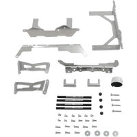 MOOSE RACING Radiator Braces Silver Kawasaki 118018