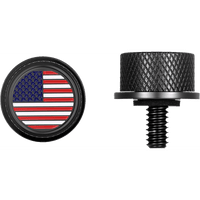 FIGURATI DESIGNS Seat Mounting Knob Black American Flag