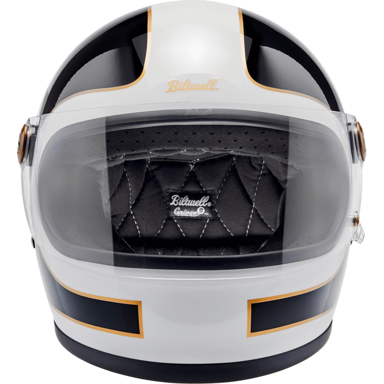 BILTWELL Gringo S Helmet Gloss White/Black Tracker XS 1003566501