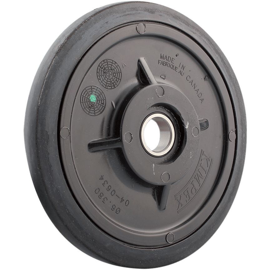 KIMPEX Idler Wheel with Bearing 6004-2RS Black Group 15 6.38" OD x 20 mm ID