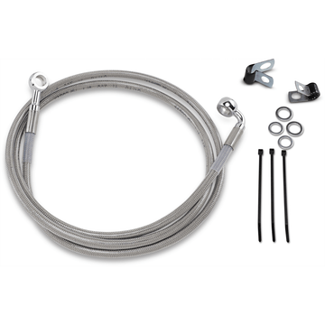 DRAG SPECIALTIES Brake Line Front +10" Stainless Steel