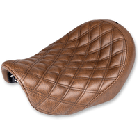 SADDLEMEN Renegade Solo Seat Lattice Stitched Brown Dyna '04-'05 80404002BLS