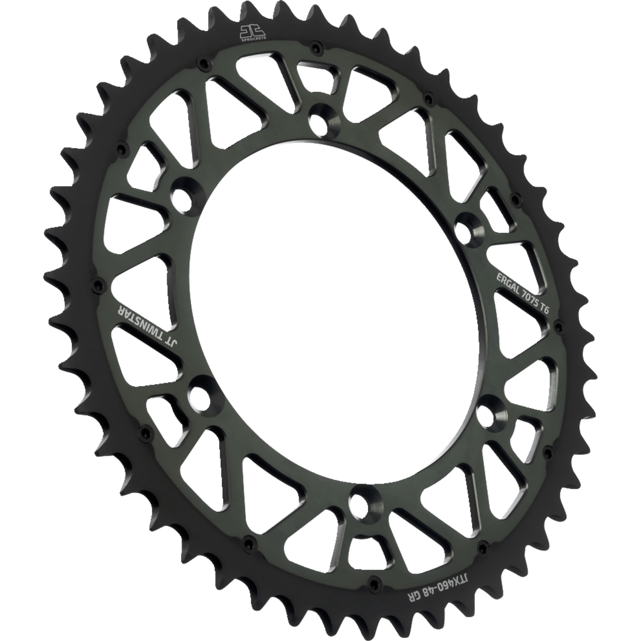 JT SPROCKETS Steel Rear Sprocket Graphite 48 Tooth