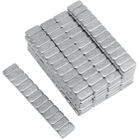 K&L SUPPLY Wheel Weights Rectangle Adhesive Stick-On Chrome 360 Pack