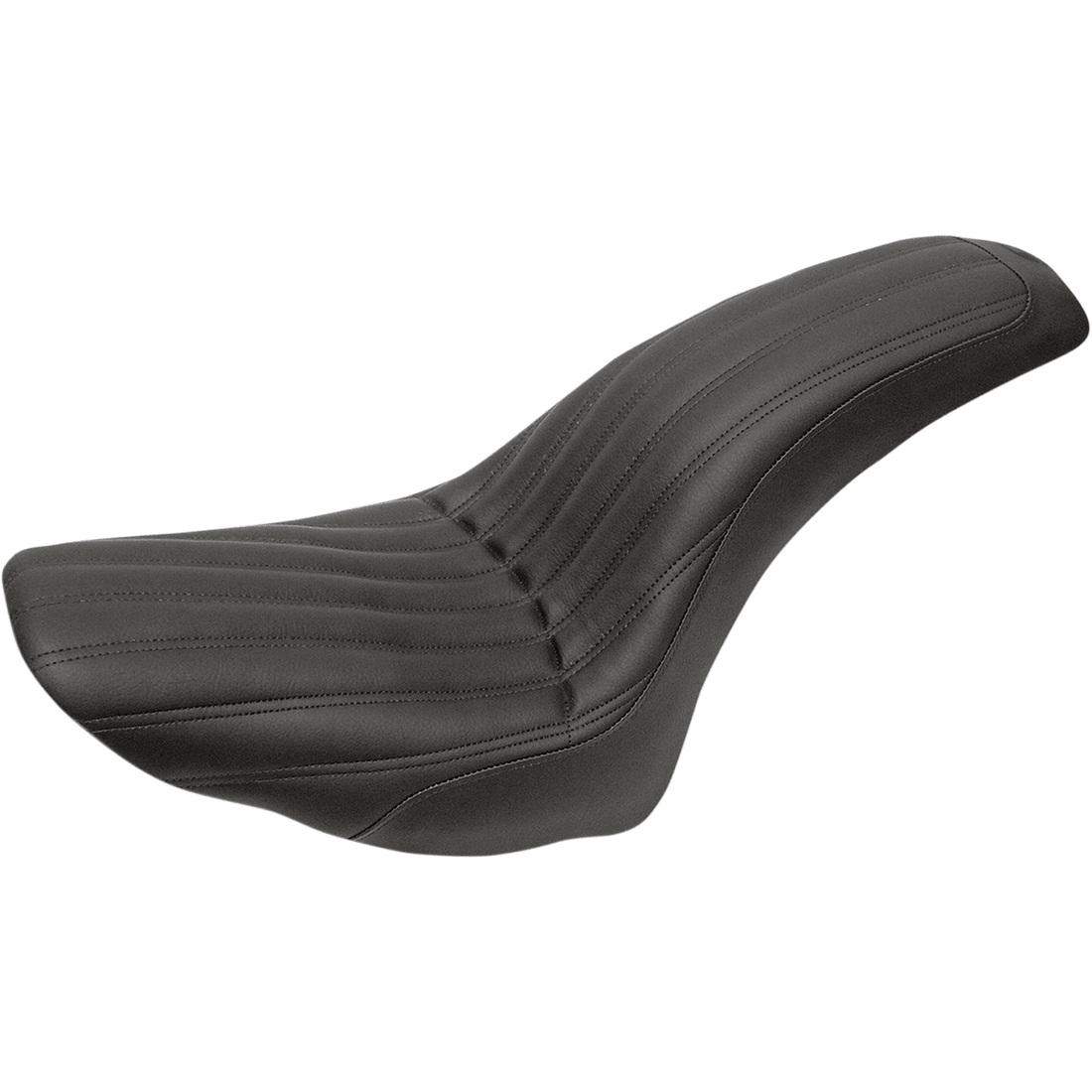 SADDLEMEN Knuckle 2-Up Seat Ribbed Black 80623047K