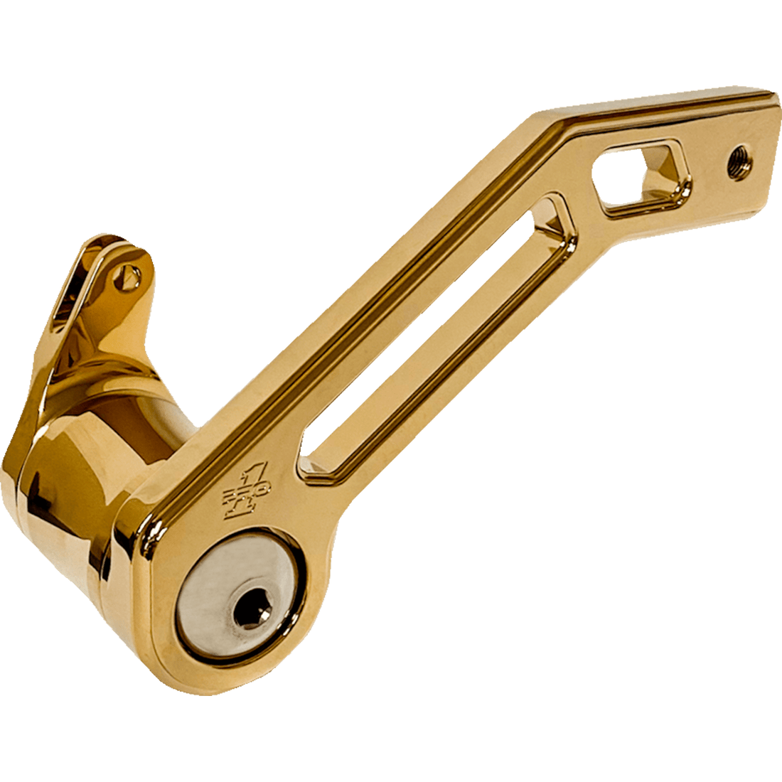 PRO-ONE PERF.MFG. Touring T-Rex Shorty Brake Arm Gold '08 -'13 FL 500772TIN