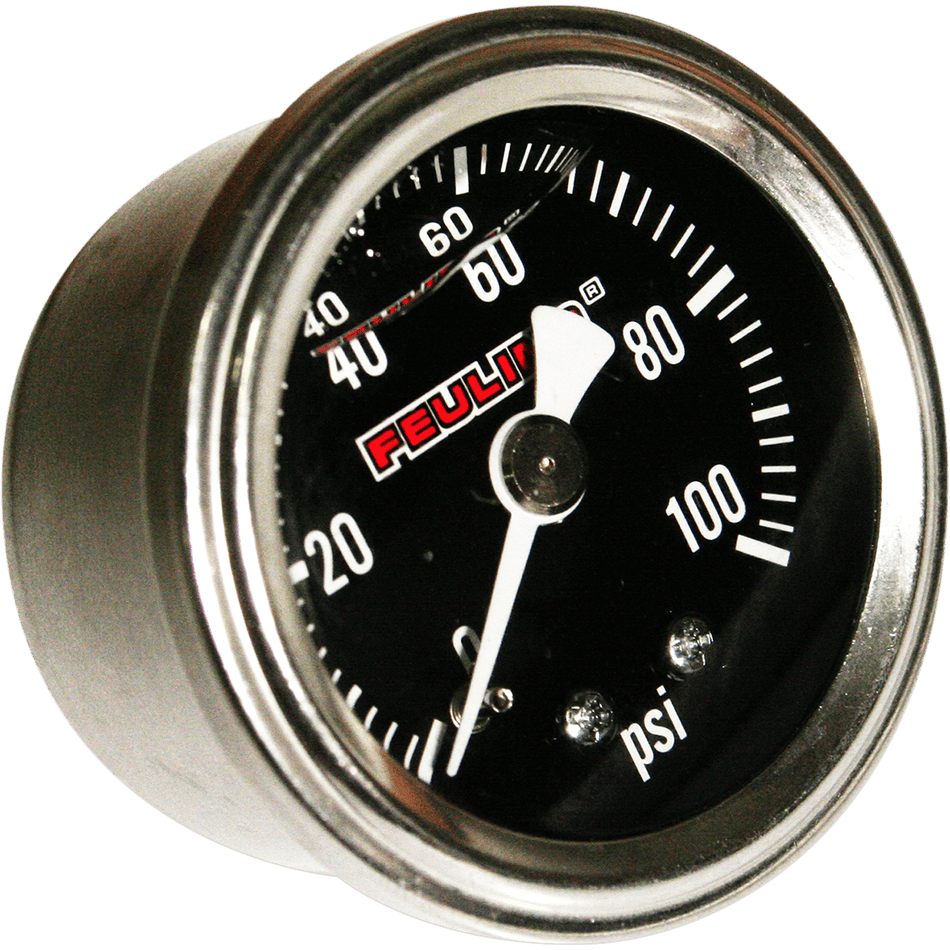 FEULING OIL PUMP CORP. Oil Pressure Gauge 1.5" Dial Back Port Black Face