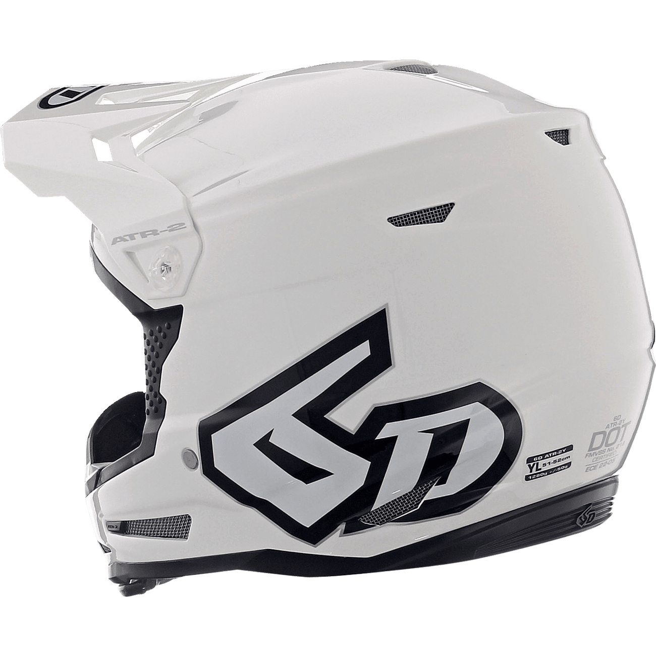 6D HELMETS ATR-2Y Helmet Gloss White Small