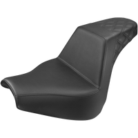 SADDLEMEN Step-Up Seat Rear Lattice Stitch Black FXBR/S '18-'20 81831173