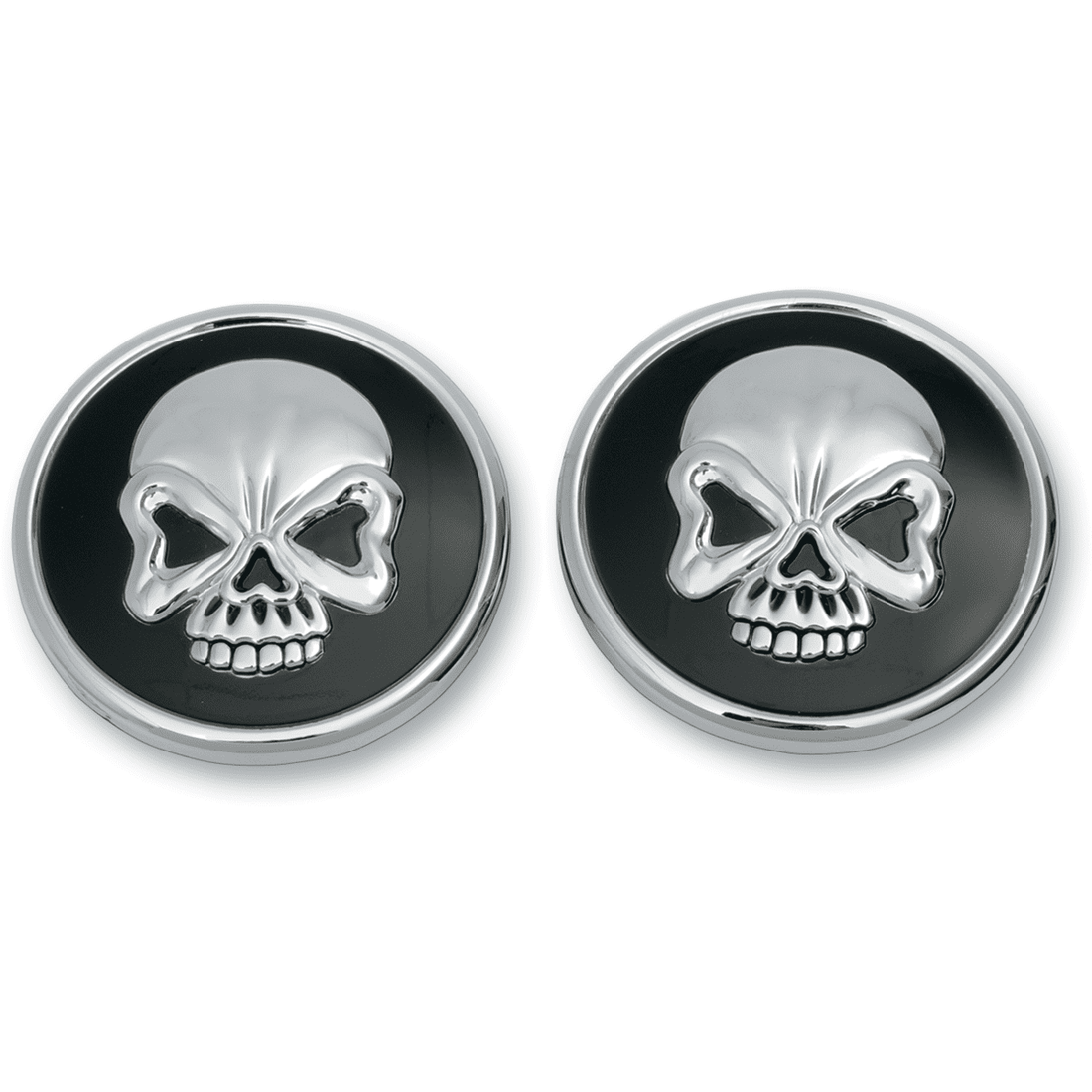 DRAG SPECIALTIES Skull Gas Caps Screw-In Vented & Non-Vented Pair