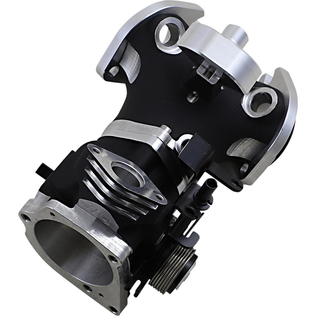 HORSEPOWER, INC Big Bore Throttle Body Black 55 mm Twin Cam HPI55D116B