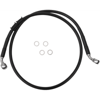 DRAG SPECIALTIES Brake Line Front +6" Black XL