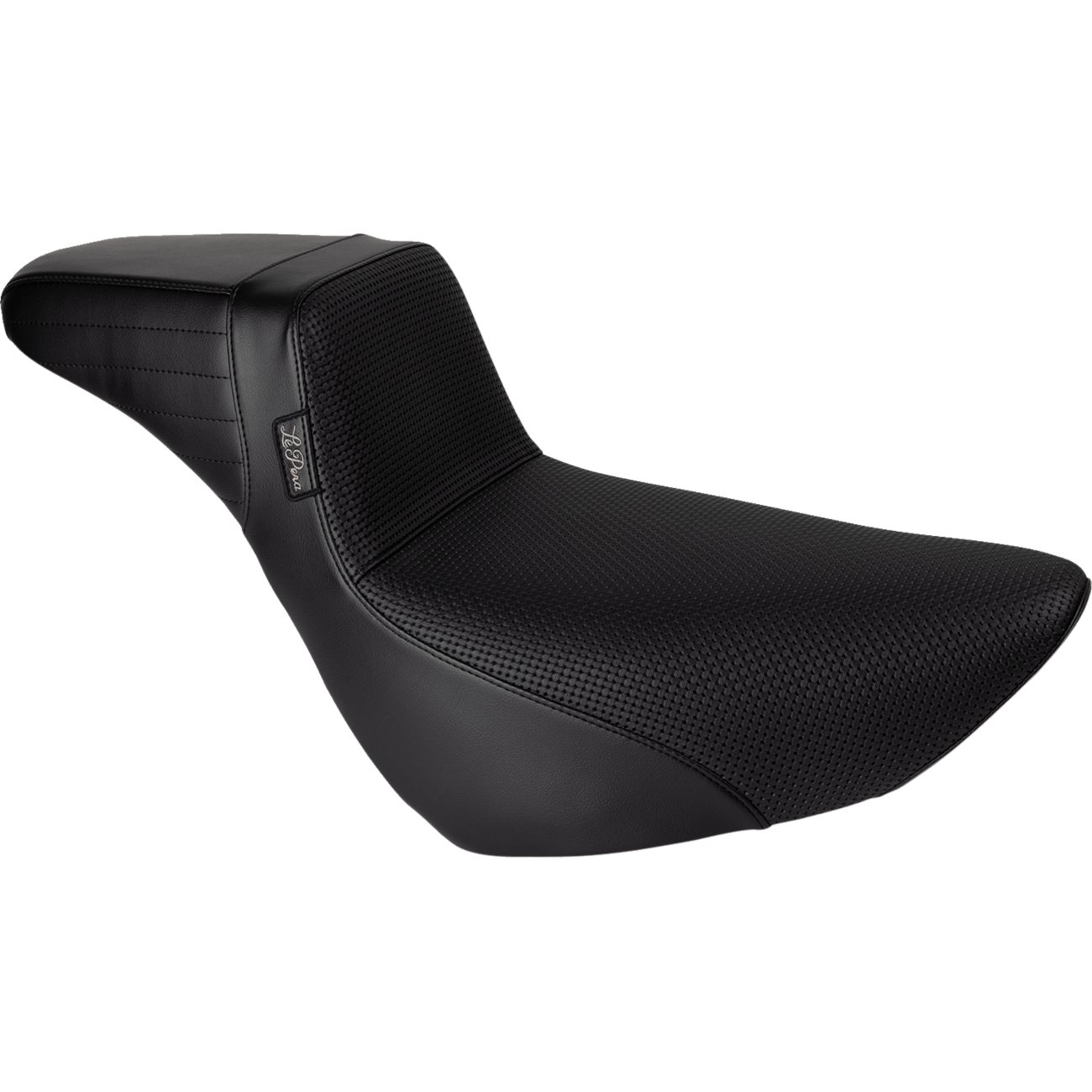 LE PERA Kickflip Daddy Long Legs Low Rider Seat Basket Weave Black FL/FX '18-'24 LYR590DLBW