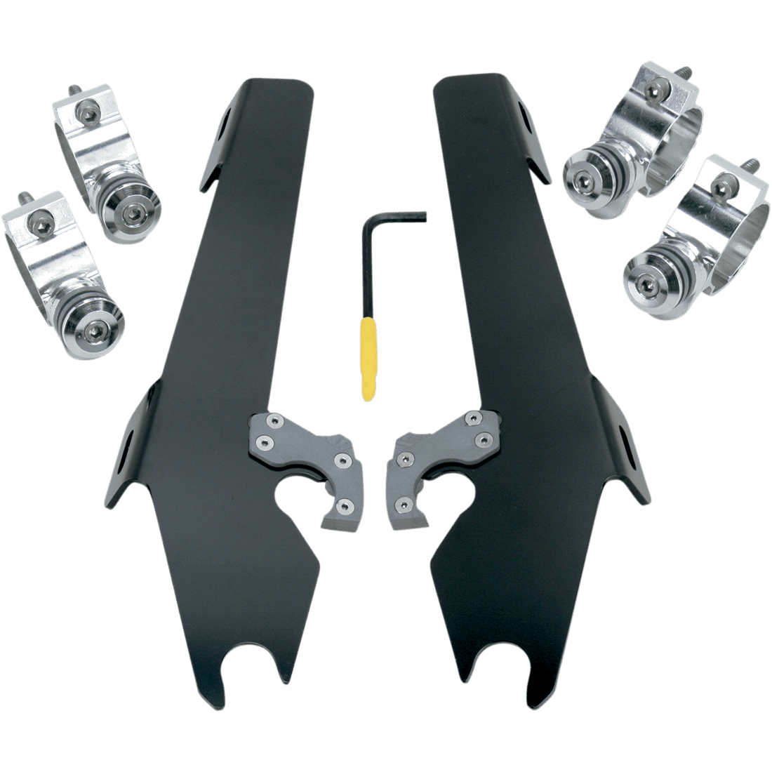 MEMPHIS SHADES Batwing Trigger Lock Mounting Kit Vegas Black MEK1930