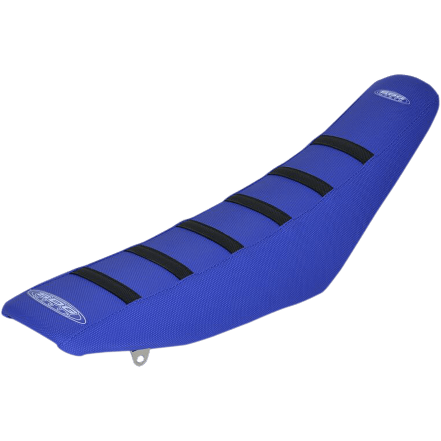 SDG 6-Ribbed Seat Cover Black Ribs/Blue Top/Blue Sides