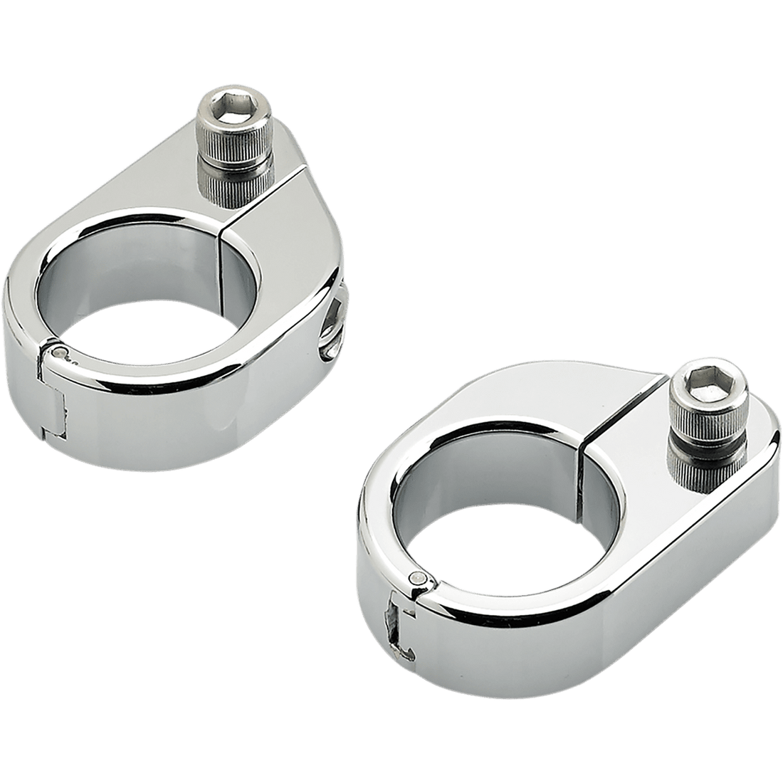 BILTWELL O/S Speed Clamps Chrome Straight 6907105