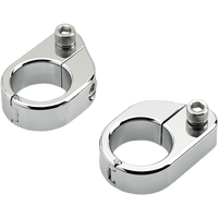 BILTWELL O/S Speed Clamps Chrome Straight 6907105