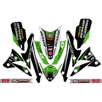 D'COR VISUALS Graphics and Trim Kit Team Green Kawasaki 1020524