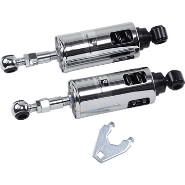 PROGRESSIVE SUSPENSION 422 Series Adjustable Shocks Chrome Heavy-Duty 4224001C