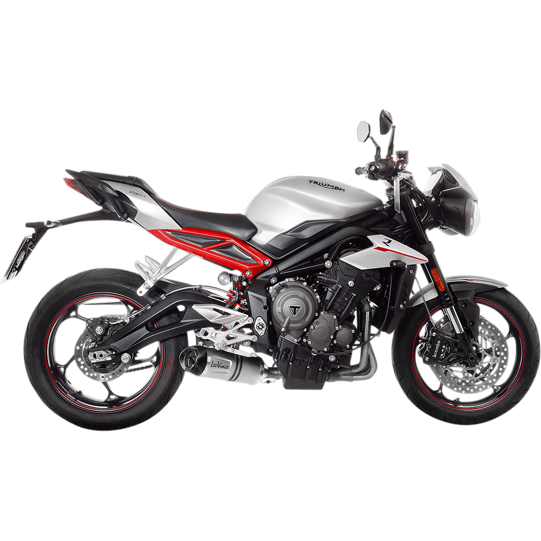 LEOVINCE LV One Evo Muffler Stainless Steel Street Triple 765 14288EU