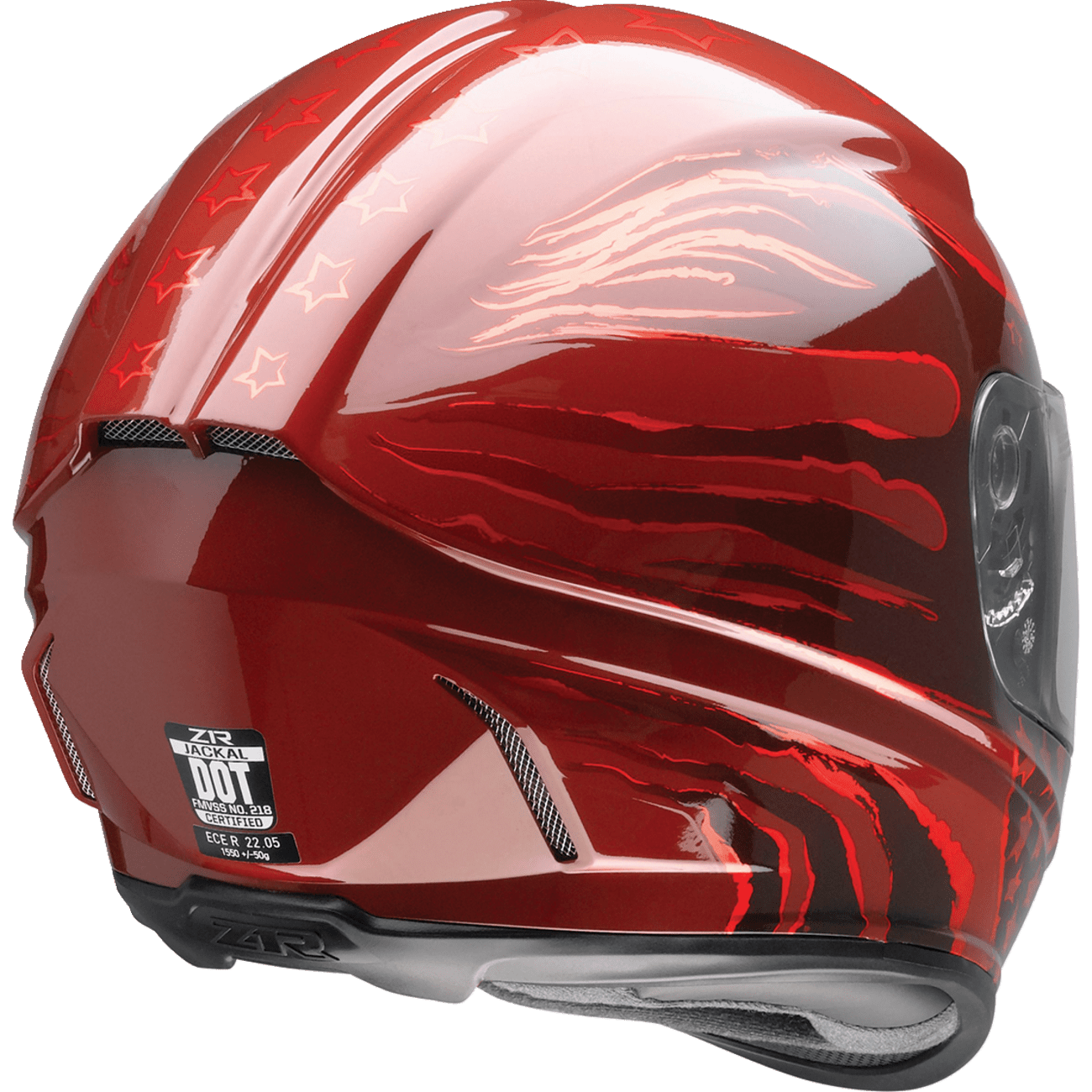 Z1R Jackal Helmet Patriot Red XS